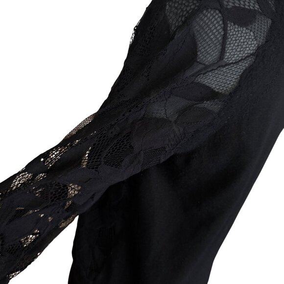 Rag & Bone Womens Black Lace Sleeve Pullover Sweater Size S - Picture 5 of 7